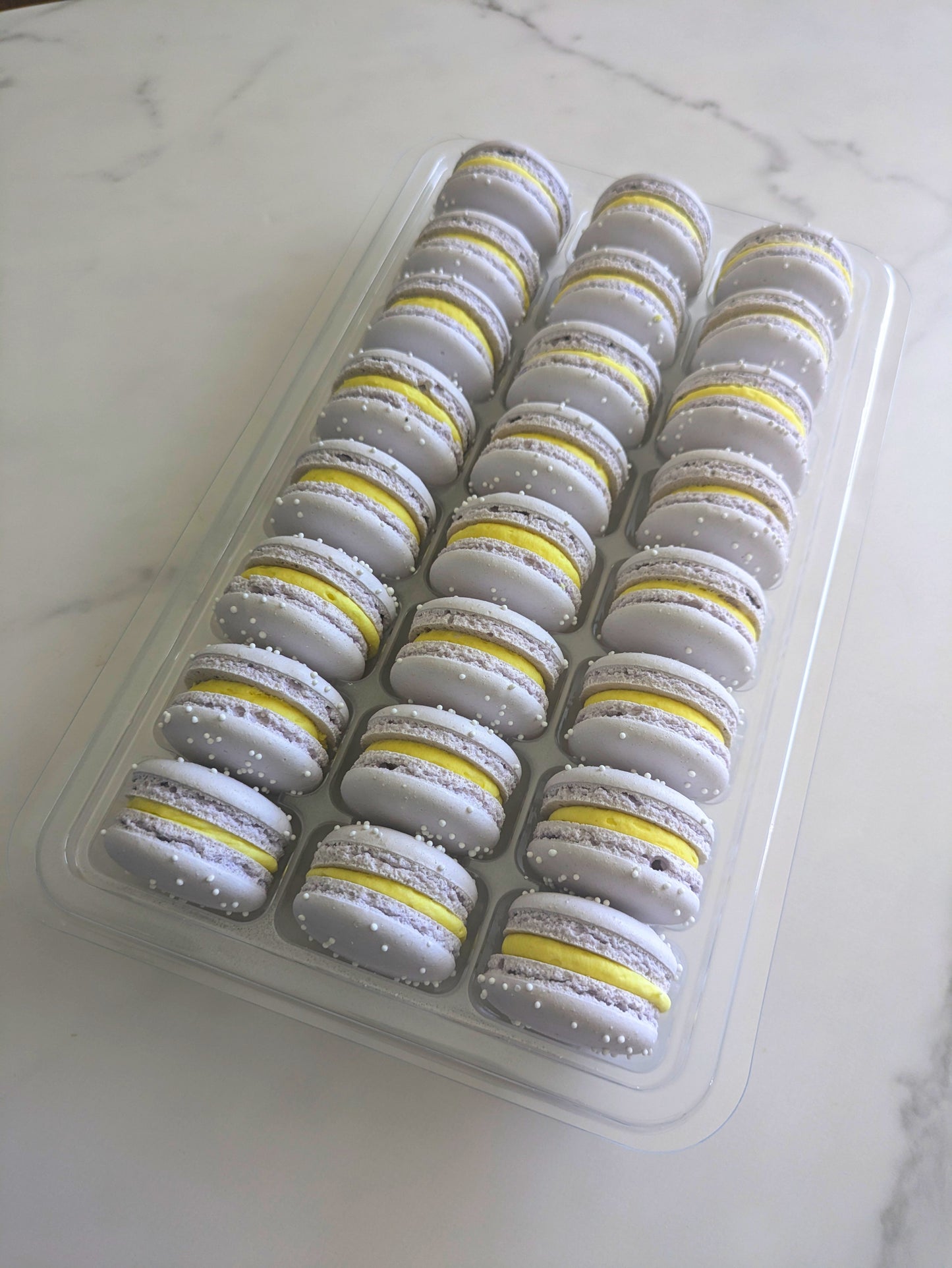 Lemon Lavender Macarons