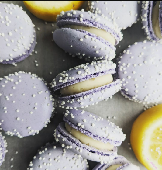 Lemon Lavender Macarons