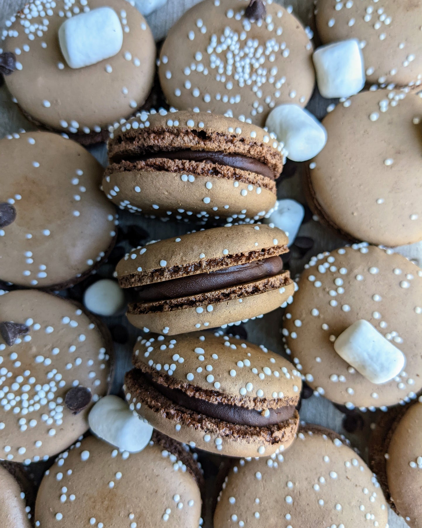 Hot Chocolate Macarons