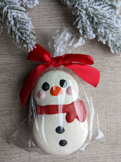 Snowman Macaron - PRE-ORDER